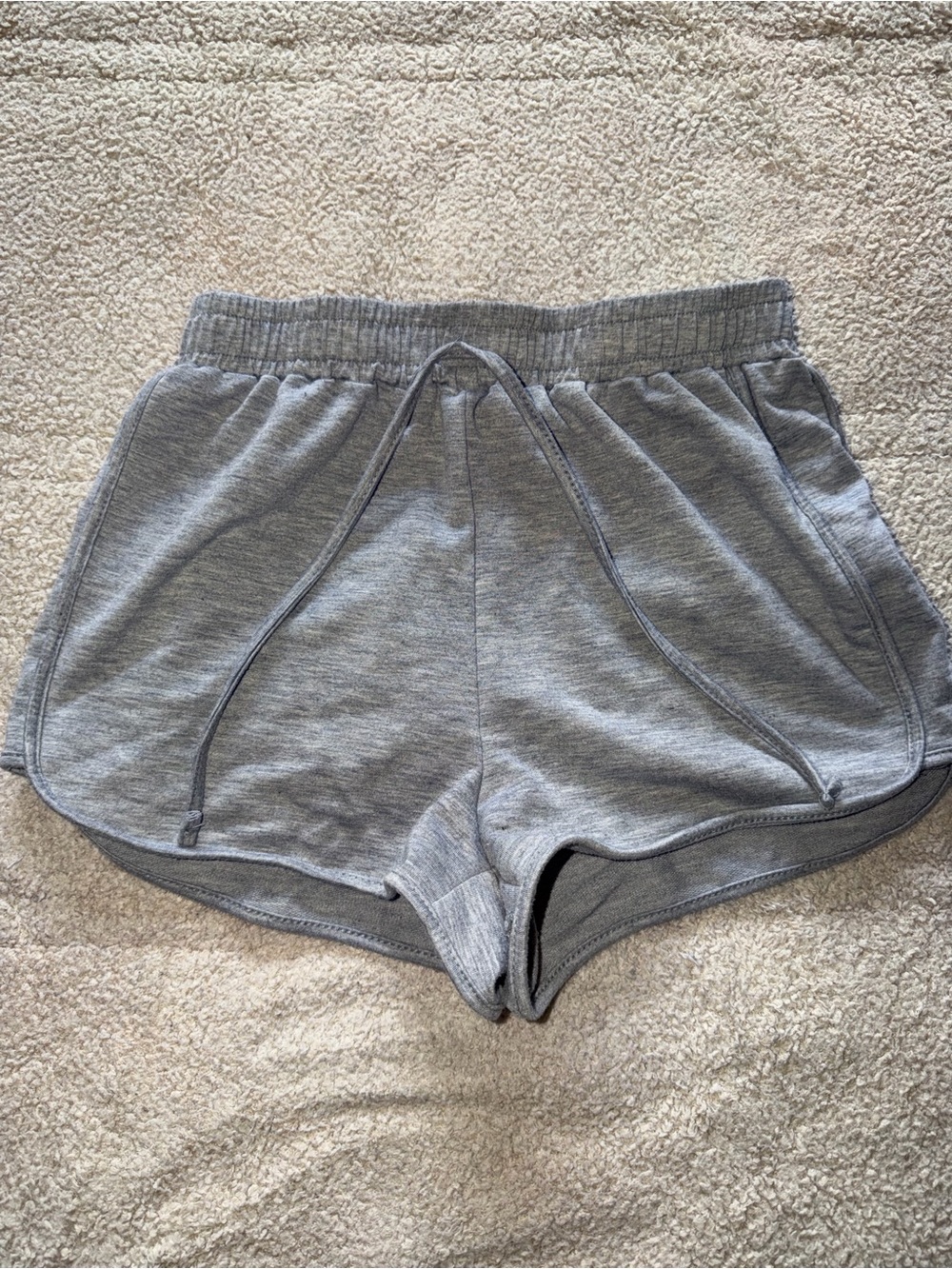 SHEIN Gray Athletic Drawstring Shorts